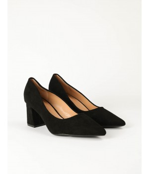 Pointed Suedette Heels