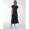 Collared Polkadot Maxi Dress