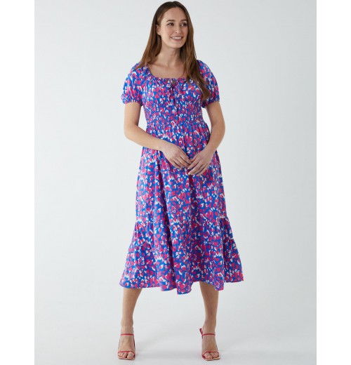 Abstract Heart Midi Dress