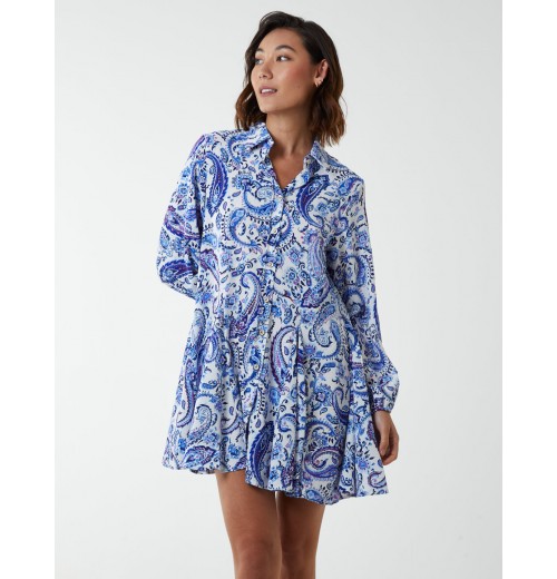 Paisley Button Down Dress