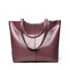 Leather Rectangle Tote Bag